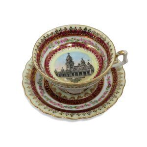 ROYAL VIENNA Imperial International Exhibition LONDON 1909 Cup and Saucer Vintag